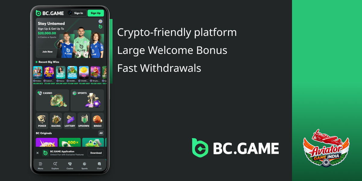 BC.Game- Indian Casino to play Aviator