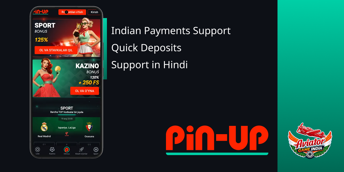 Pin Up - Indian Casino to play Aviator